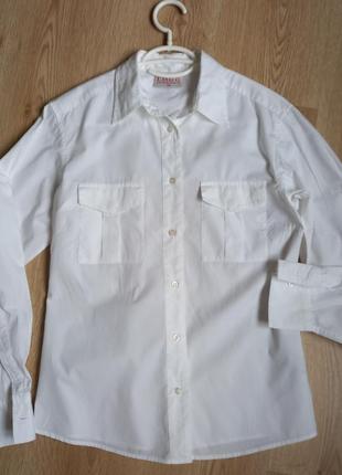 Стильная, натуральная, женская рубашка l.o.g.g от h&amp;m