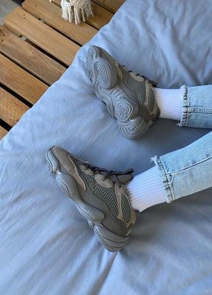 👟 кроссовки adidas yeezy 500 clay brown / наложка bs👟5 фото