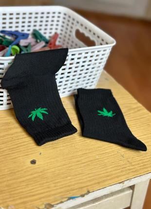 Шкарпетки з коноплею / шкарпетки з принтом3 фото