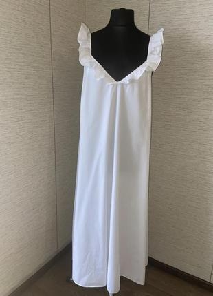Белоснежное платье - сарафан h&amp;m3 фото