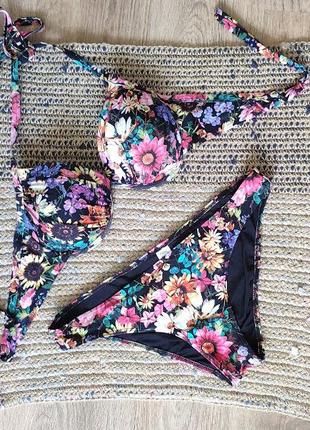 Купальник бикини чашка 36dd/e плавки 48-50