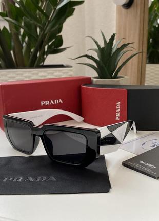 Солнцезащитные очки женские в стиле прада prada polarized коллекция 2023🔝1 фото