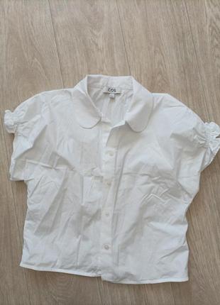 Классная белая рубашка cos, размер 38-40.8 фото