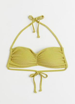 Верхняя часть купальника на подкладке  для женщины h&m 1055054-001 34/ xs-s (eu)  хаки 76072