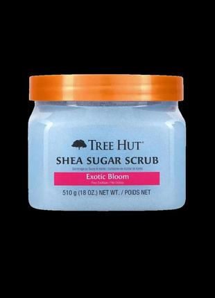 Скраб для тела с ароматом цветов tree hut exotic bloom sugar scrub 510g