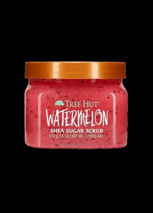 Скраб для тела с ароматом арбуза tree hut watermelon sugar scrub 510g