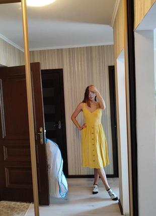 Жовта сукня сарафан4 фото
