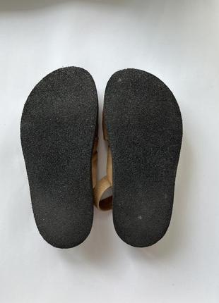 Замшевые босоножки bisgaard коричневые сандали, размер 374 фото