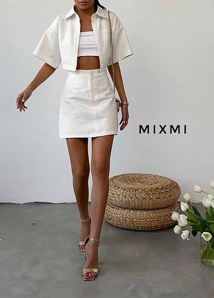 Костюм жіночий літній з юбкою