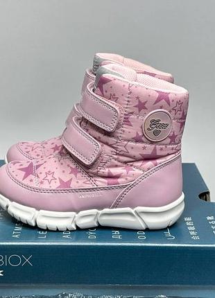 Детские зимние ботинки  geox flexyper 25,26,27 р  сапоги дутики на девочку