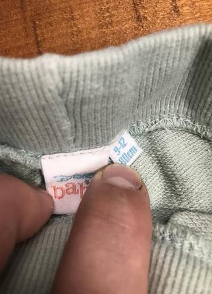 Детские хлопковые штаны (брюки) с принтом disney (дисней 9-12 мес 74-80 см идеал...