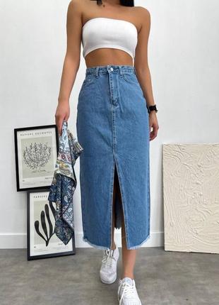 Спідниця джинсова з тороками