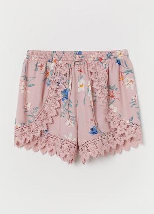 Шорты с кружевом h&m