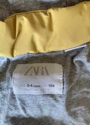 Куртка zara желтая 4