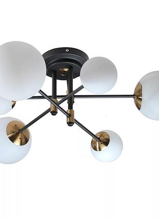 Люстра світлодіодна з пультом mirastyle sl-41236/6 bk+yb 60w