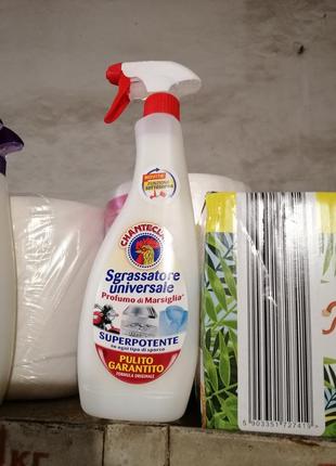 Универсальный очиститель пятновыводитель chante clair марсельское мыло, 600 мл италия