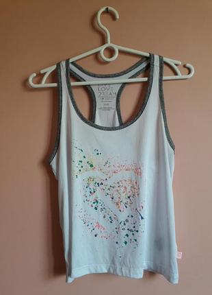 Білий топ в принт