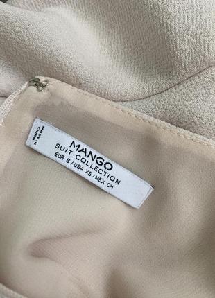 Mango suit collection блуза блузка фірмова брендова ніжна пастельна на підкладці пудрова персикова2 фото