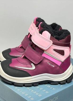 Дитячі зимові черевики geox flanfil 22,23,25,26 р чоботи дівчинці