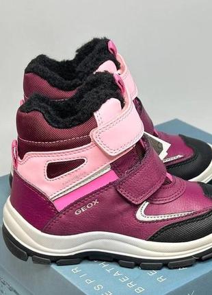 Дитячі зимові черевики geox flanfil 22,23,25,26 р чоботи дівчинці