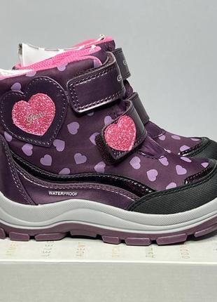 Детские зимние ботинки geox flanfil 22-27 р сапоги девочке2 фото