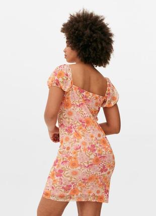 Новое платье primark floral mini dress - 16 uk4 фото