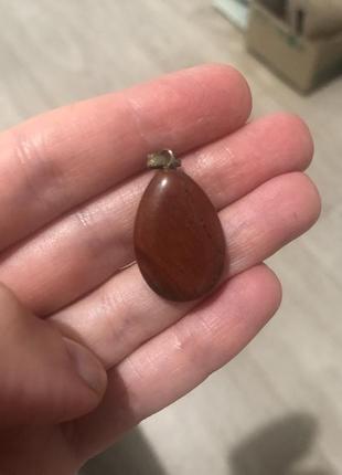Подвеска яшма красная