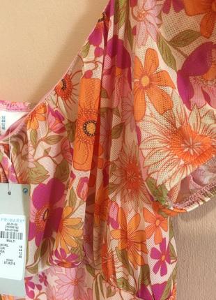 Новое платье primark floral mini dress - 16 uk8 фото