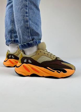 👟 кроссовки adidas yeezy 700 v1 sun / наложка bs👟9 фото