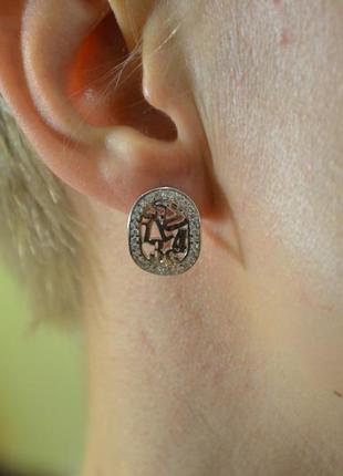 Серьги цифры
