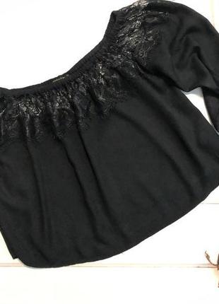 Блуза на плечі . корп -топ. укорочений топ з мереживом .кофточка.