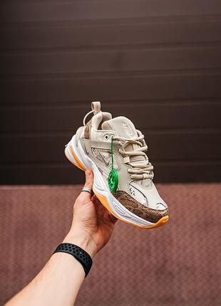 Жіночі кросівки,схожі на nike m2k tekno beige yellow