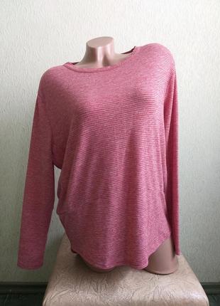 Лонгслив с удлиненной спинкой. пуловер. реглан. джемпер. шерсть 22%. люрекс.