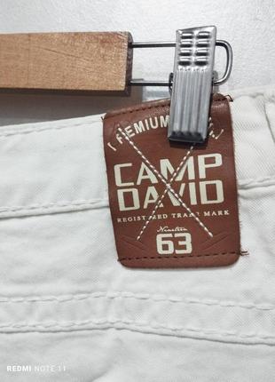 Стильные белые хлопковые шорты известного немецкого бренда camp david3 фото