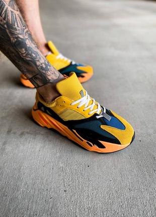 👟 кроссовки adidas yeezy 700 v1 sun / наложка bs👟10 фото