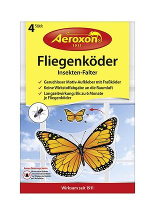Приманка для мух aeroxon "метелики", 4 шт