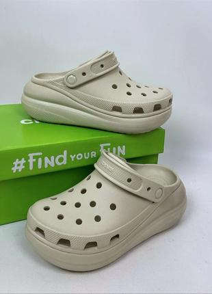 Новинка жіночі крокси crocs classic crush bone  усі розміри у наявності3 фото