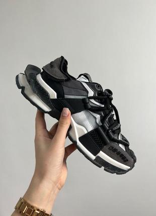 Кроссовки dolce & gabbana space grey/black.