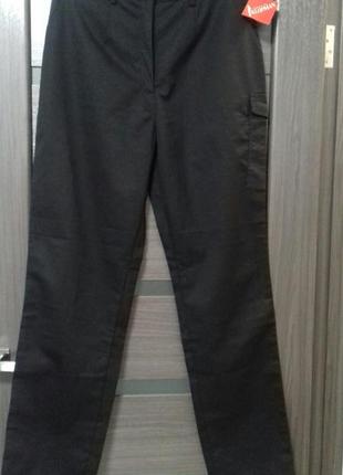 Штаны брюки спецовочные черные  длинные размер 18