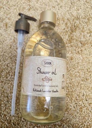 Олія для душу sabon patchouli lavender vanilla 500 мл