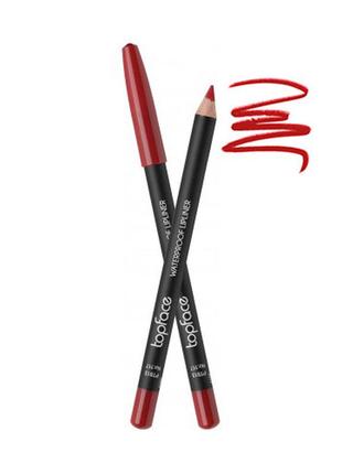 Карандаш для губ водостойкий topface waterproof lipliner 117