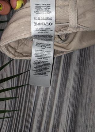 Бежевая котоновая юбка с поясом primark #17096 фото