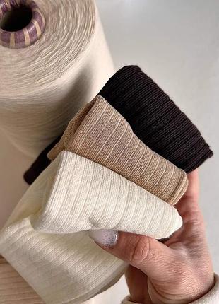 Колготи у рубчик, 95% бавовна, вибір кольорів