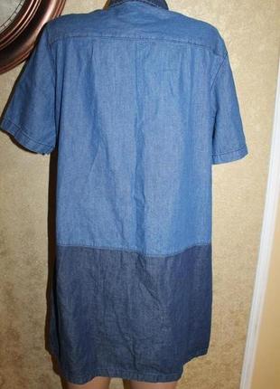 L разм. джинсовое платье c&a 100% cotton 5