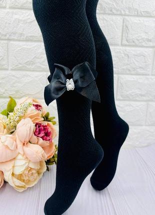 Колготи чорні з бантиком турецькі