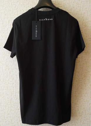 Мужская футболка johnmond черного цвета с аппликацией из страз.6 фото