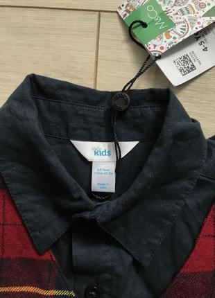 Комплект для мальчика: рубашка и жилетка m&co kids 110 см/4-5 років5 фото