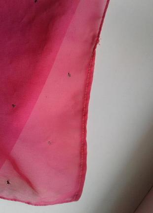 Прозрачный шифоновый малиновый палантин шарф шаль парео st.bernard нюансы10 фото