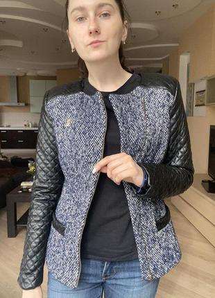 Стильна куртка з лого chanel2 фото