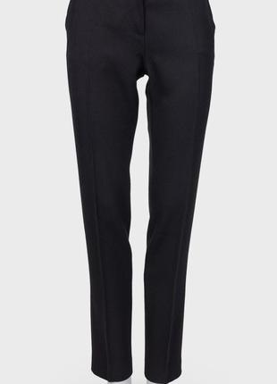 Черные классические брюки max mara studio из шерсти1 фото